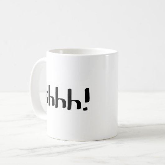 Shhh! コーヒーマグカップ (正面左)
