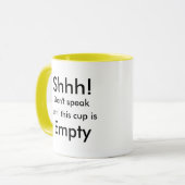Shhh! 、コーヒー・マグを話さないで下さい マグカップ (正面左)