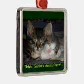 Shhh…サンタほとんどここに! メタルオーナメント (右)