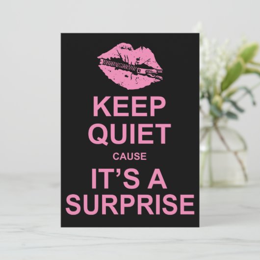Shhh…原因はそれによってがびっくりパーティである沈黙を保ちます 招待状 (スタンド正面)