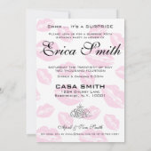 Shhh…原因はそれによってがびっくりパーティである沈黙を保ちます 招待状 (裏面)