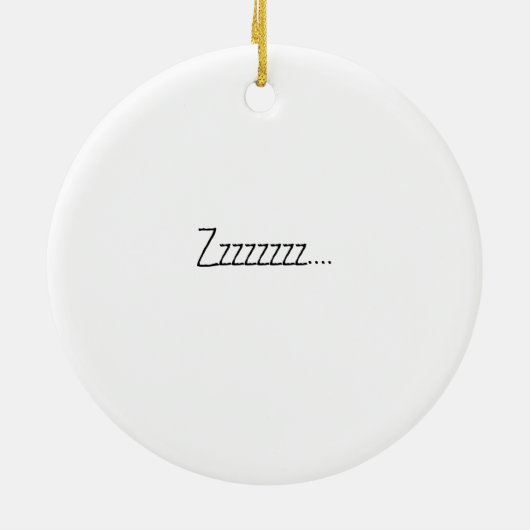 Shhh…小さな女の子の眠芸術のペンダント セラミックオーナメント (裏面)