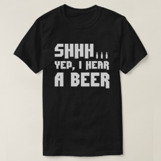 Shhh。 私はおもしろいなくまを聞きます tシャツ