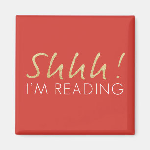 Shhh! 私は磁石を読んでいます マグネット