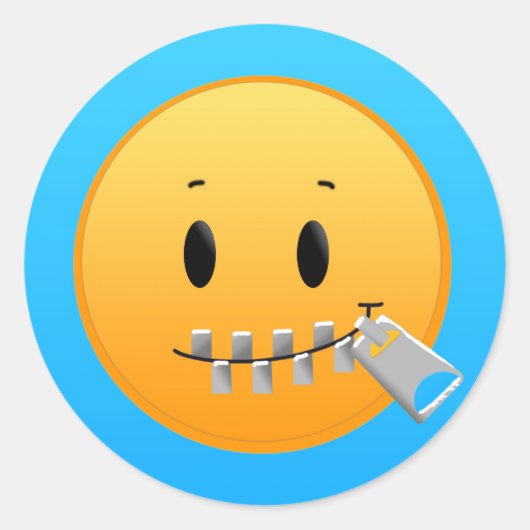 Shhh.. （静ステッカー） ラウンドシール (正面)