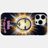 Shhh... I’m Glowing – iPhone 16 Pro Max Case with  Case-Mate iPhoneケース (裏面 (横))