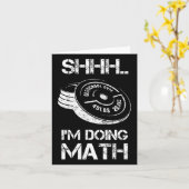 Shhh I'Doing Math おもしろい Weight LiftingトレーニングT カード (黄色い花)