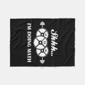 Shhh I'm Doing Math Weight Lifting Math Lover Quot フリースブランケット (正面(横))