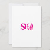 Shhh It's a Surprise Birthday Party 90 Adult Pink 招待状 (裏面)