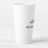 "Shhh, no 気に one"皮肉な平均ミーム引用文 カフェラテマグ (正面)