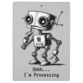 Shhh Robot - Shhh...処理中 クリップボード (裏面)
