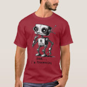 Shhh Robot – Shhh… 処理中 T-Shirt Tシャツ (正面)