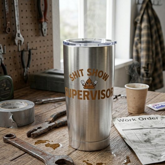Shhh Show Supervisor Funny Thermal Tumbler 保温保冷タンブラー