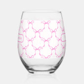“Shhh…Teacher Unwinding” Custom Teacher Coquette ステムなしワイングラス (左)