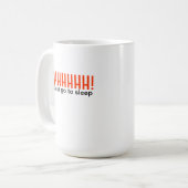 Shhhh! ちょうどマグ-寢て下さい コーヒーマグカップ (正面左)