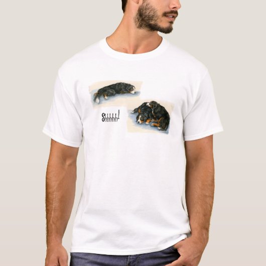 Shhhh-- Berners睡眠のTシャツ Tシャツ (正面)