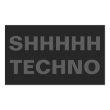 SHHHHH TECHNO シール グレー×ブラック