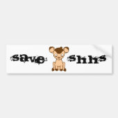SHHSのバンパーステッカーを救って下さい バンパーステッカー (正面)