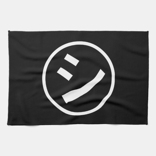 Shi Kana ㋛ Kana Smiling絵文字/絵文字 キッチンタオル (横)