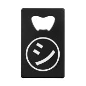 Shi Kana ㋛ Kana Smiling絵文字/絵文字 クレジットカード栓抜き (正面)