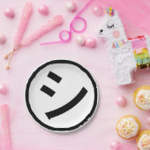 Shi Kana ㋛ Kana Smiling絵文字/絵文字 ペーパープレート (パーティー)