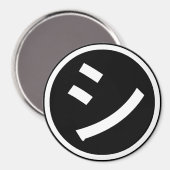 Shi Kana ㋛ Kana Smiling絵文字/絵文字 マグネット (正面/裏面)