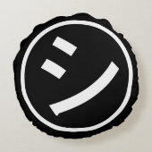 Shi Kana ㋛ Kana Smiling絵文字/絵文字 ラウンドクッション (裏面)