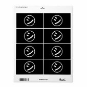 Shi Kana ㋛ Kana Smiling絵文字/絵文字 ラベル (フルシート)