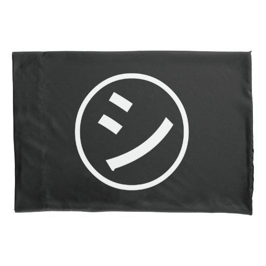 Shi Kana ㋛ Kana Smiling絵文字/絵文字 枕カバー (正面)