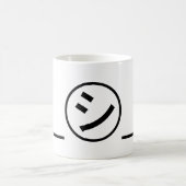 Shi Kana Shrug Emoticonの二㋛つー/ Kaomoji日本の コーヒーマグカップ (中央)