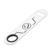 Shi Kana Shrug Emoticonの二㋛つー/ Kaomoji日本の スピード栓抜き (正面アングル)