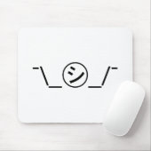 Shi Kana Shrug Emoticonの二㋛つー/ Kaomoji日本の マウスパッド (マウス)