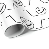 Shi Kana Shrug Emoticonの二㋛つー/ Kaomoji日本の ラッピングペーパー (ロールコーナー)