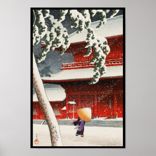ShibaのZôjô-jiの寺院東京の20の眺め ポスター