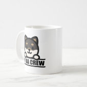 SHIBA CREW - チーム柴犬デザイン コーヒーマグカップ (正面左)