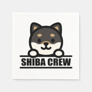 SHIBA CREW – チーム柴犬デザイン スタンダードカクテルナプキン