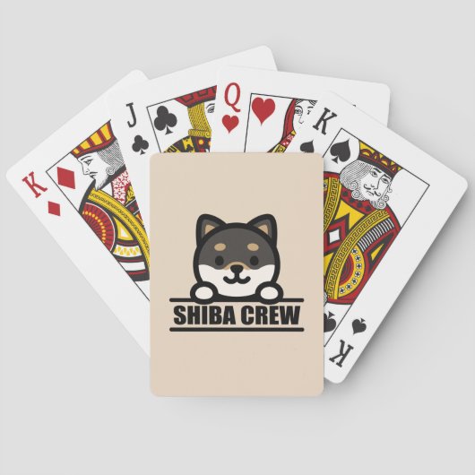 SHIBA CREW - チーム柴犬デザイン トランプ (裏面)