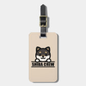 SHIBA CREW - チーム柴犬デザイン ラゲッジタグ (正面縦)