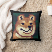 Shiba dog. Pixel Art, pixelart クッション (ブランケット)