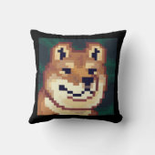 Shiba dog. Pixel Art, pixelart クッション (裏面)