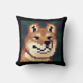 Shiba dog. Pixel Art, pixelart クッション (正面)