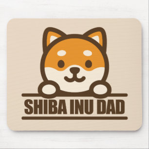 SHIBA INU パパ - 誇り高き柴犬パパデザイン マウスパッド