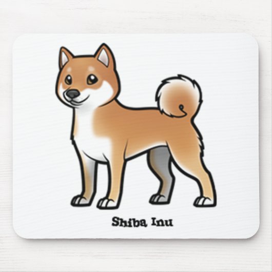 shiba inu マウスパッド (正面)