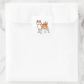 Shiba Inu ー Standing スクエアシール (バッグ)