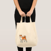 Shiba Inu ー Standing トートバッグ (正面(商品))