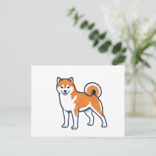 Shiba Inu ー Standing ポストカード
