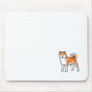 Shiba Inu ー Standing マウスパッド