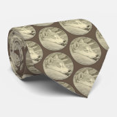 Shiba Inu Art Ties Stylish Dog Lover Ties ネクタイ (ロール)