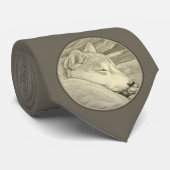 Shiba Inu Art Ties Stylish Dog Lover Ties ネクタイ (ロール)