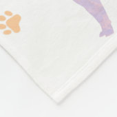 Shiba Inu Blanket – Minimal Lavender Gift  フリースブランケット (角)